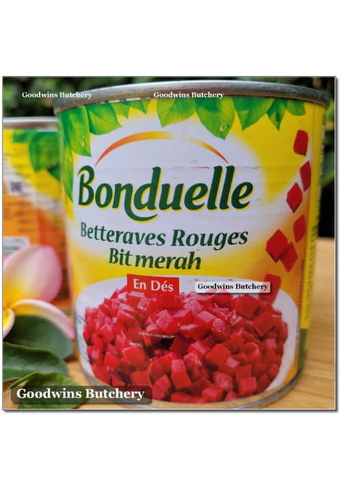 Vegetable Bonduelle France tin BEETROOTS DICED 400g